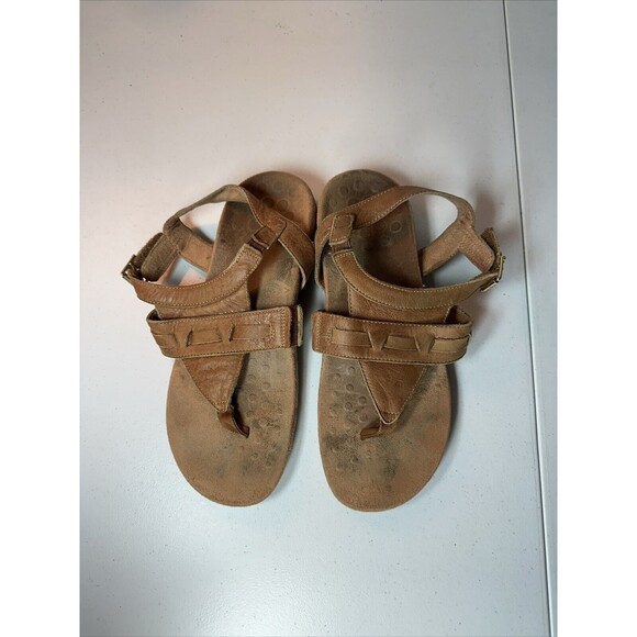 Vionic Women’s Lupe Flat Orthotic Sandals Tan - Size 9 - Picture 1 of 8